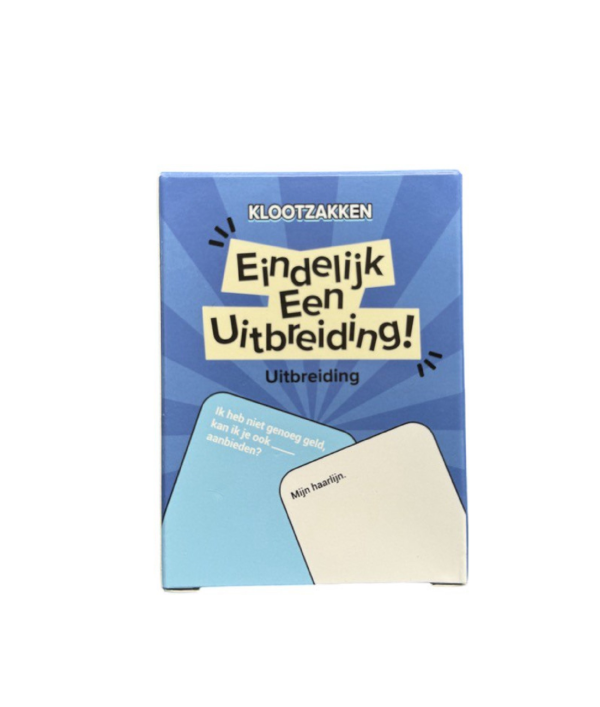 'Eindelijk een uitbreiding' uitbreiding